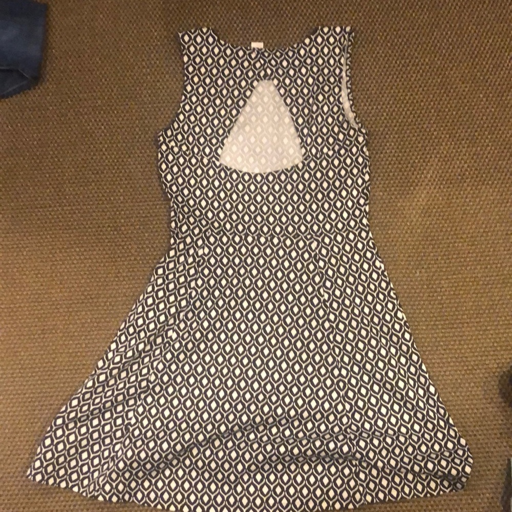 Black and White Patterned Dress